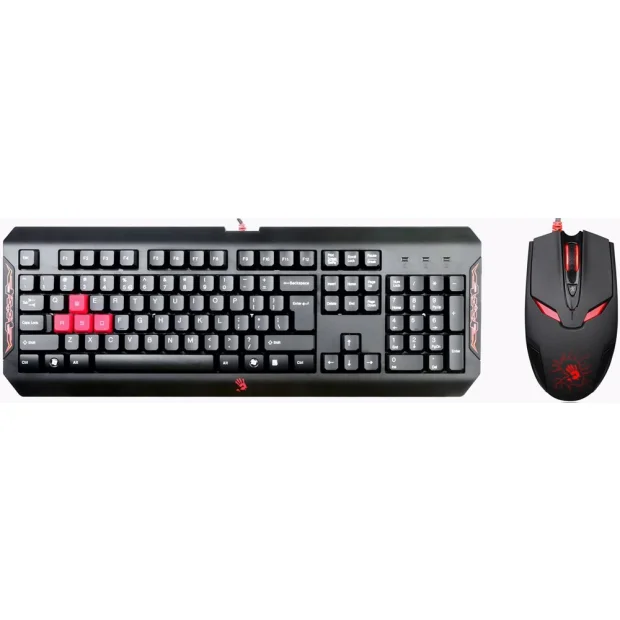 Комплект клавиатура + мышь A4Tech Bloody Q1100